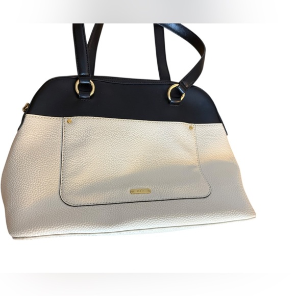 Ralph Lauren Black & White Two-Tone Cowhide Leather Purse - Picture 5 of 8